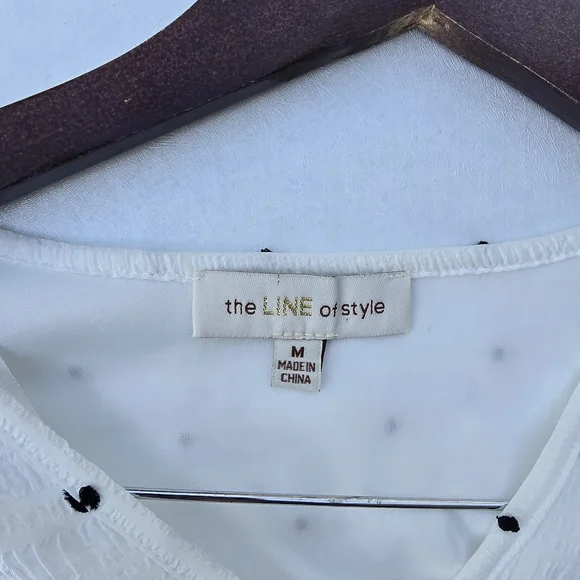 BundleVintage America Red DenimShorts &The Line of Style Polka Dot Wrap Blouse - Picture 8 of 15